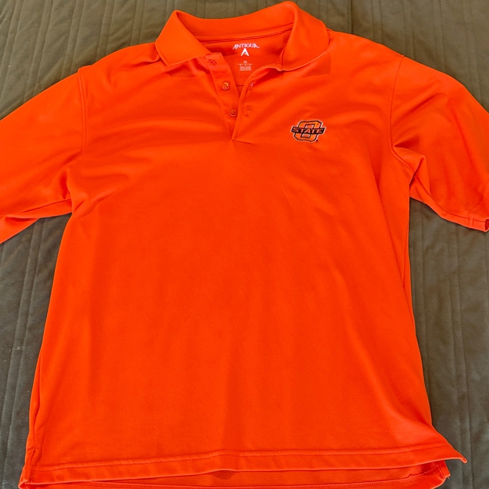 Antigua Men's Bright Orange Polo Shirt